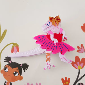 Trixie the TRex Brooch