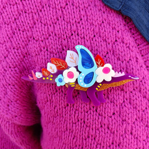 Sweet Pea the Stegosaurus Brooch