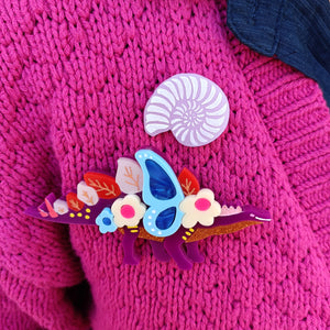 Sweet Pea the Stegosaurus Brooch