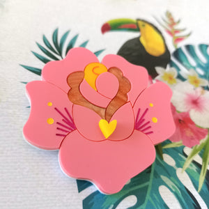 Tropical Bloom Brooch CLEARANCE